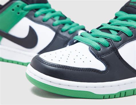 nike dunk low groen zwart